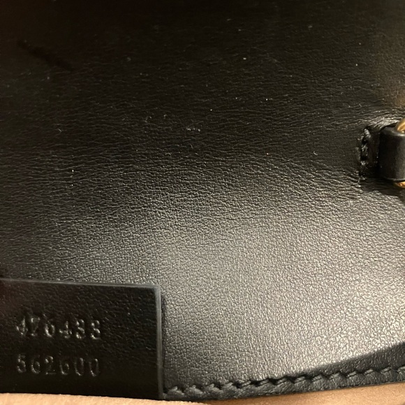 Gucci Double G Super Mini Marmont Black Crossbody Bag Used Once - Picture 10 of 11